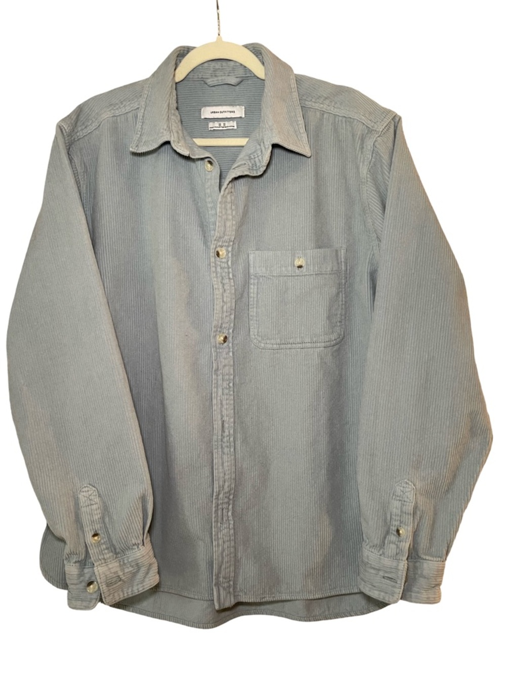 SOLD / Urban Outfitters Pale Blue Corduroy Shirt